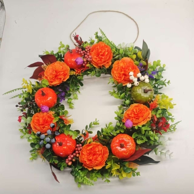 Венок декоративный Flower circle диаметр 40 см-4